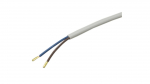 Cable 2x0.75mm 230V 1.8m, white + plug