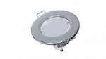 Ceiling lighting point fitting SARA round Fixted chrome