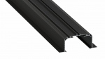 Lumines profile type LARGO M3 lacquered black, 1 m