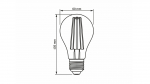 LED source E27 10W A60 Filament Amber WW