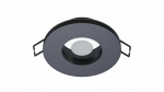 Ceiling lighting point fitting Aqua cast round Fixted black