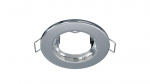 Ceiling lighting point fitting SARA round Fixted chrome