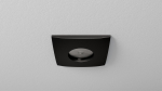 Ceiling lighting point fitting XANA cast square Fixted black, IP44