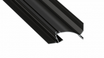 Lumines profile type TOPO lacquered black, 2,02 m