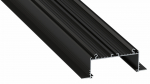 Lumines profile type SORGA lacquered black, 3 m