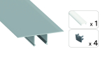 TEKKNI SET SKAVE silver, frozen cover 3 m