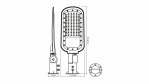 Stellar LED street lamp 60W 6600lm NW IP65