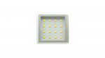 Surface-mounted square furniture luminaire, aluminium, 1.5 W, neutral-white