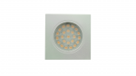 Recessed square furniture luminaire, 1.8 W, aluminium