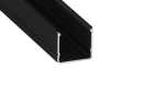 Lumines profile type RAI black anodized, 3 m