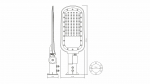 Stellar2 LED street lamp 100W 11000lm NW IP65