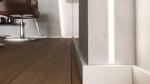 Profile LUMINES type GAUDI white lacquered without perforation 1 m
