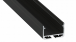 Lumines profile type Sileda lacquered black, 3 m