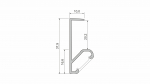 Lumines profile type Q20 lacquered white, 3 m