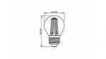 LED source E27 6W G45 Filament Warm White