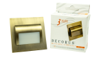LED stair luminaire 12V DECORUS Neutral, Brass