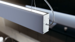 LUMINES DULIO Linear LED Luminaire - silver anodized - 4000K - 120cm