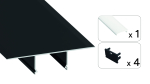TEKKNI SET NORGE black, frozen cover 3 m