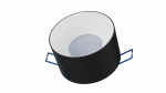 Ceiling lighting point fitting CASA cast round Fixted black
