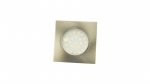 Recessed square furniture luminaire, 1.8 W, satin chrome