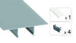 TEKKNI SET NORGE silver, frozen cover 2,02 m