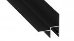 Profile LUMINES type Bruno black lacquered 3 m