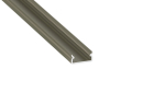 Lumines profile type ONI anodized inox, 3 m