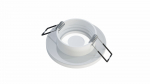 Ceiling lighting point fitting Aqua cast round Fixted white