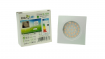 Recessed square furniture luminaire, 1.8 W, aluminium