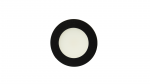 Recessed round furniture luminaire, 2 W, black – neutral-white