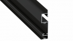 Lumines profile type FLARO lacquered black, 2,02 m