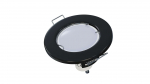 Ceiling lighting point fitting SARA round Fixted black