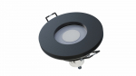 Ceiling lighting point fitting Aqua cast round Fixted black