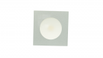 Recessed square furniture luminaire, 2 W, grey – neutral-white