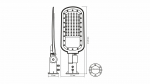 Stellar LED street lamp 100W 11000lm NW IP65
