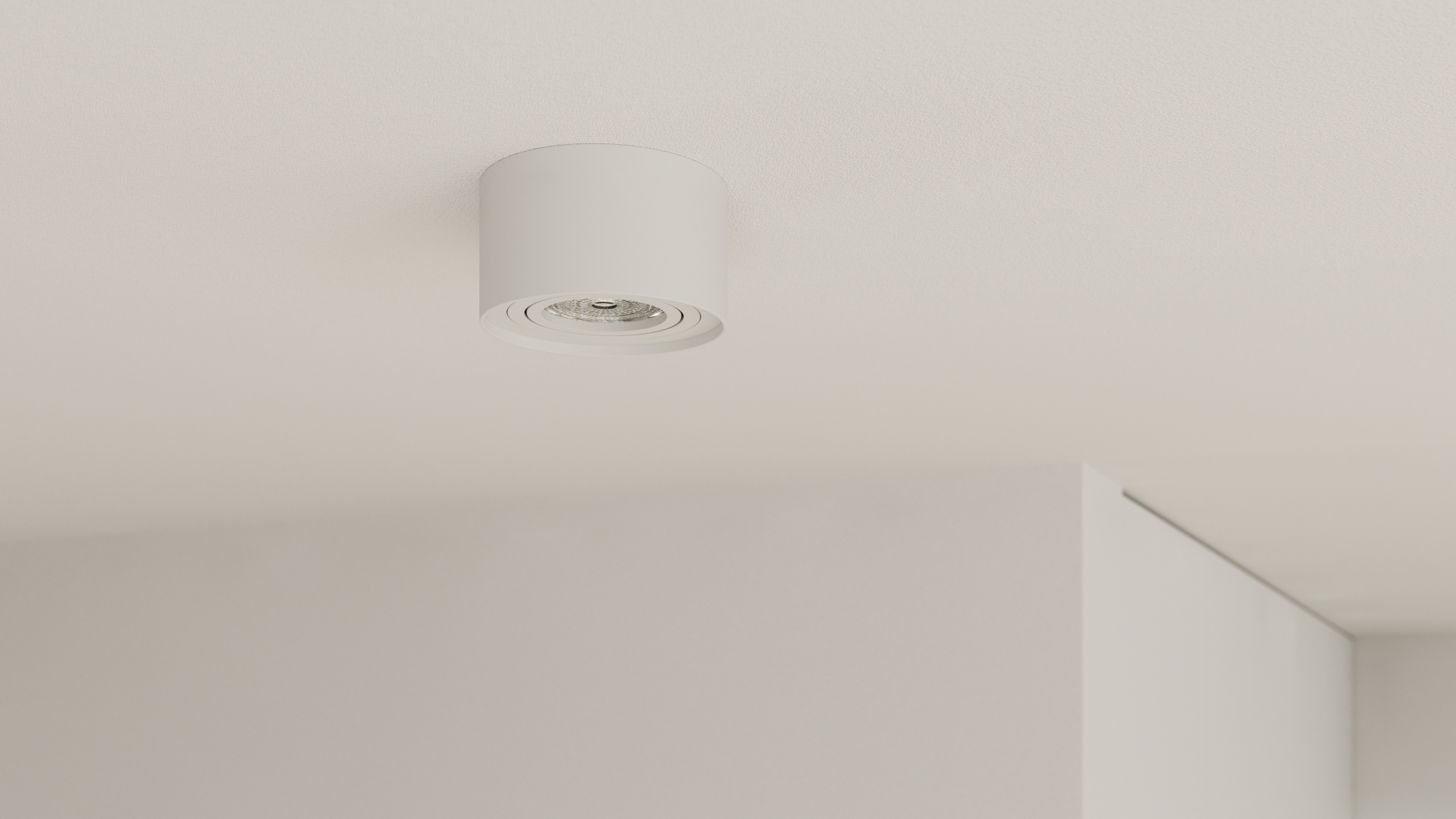 White high ceiling fixture