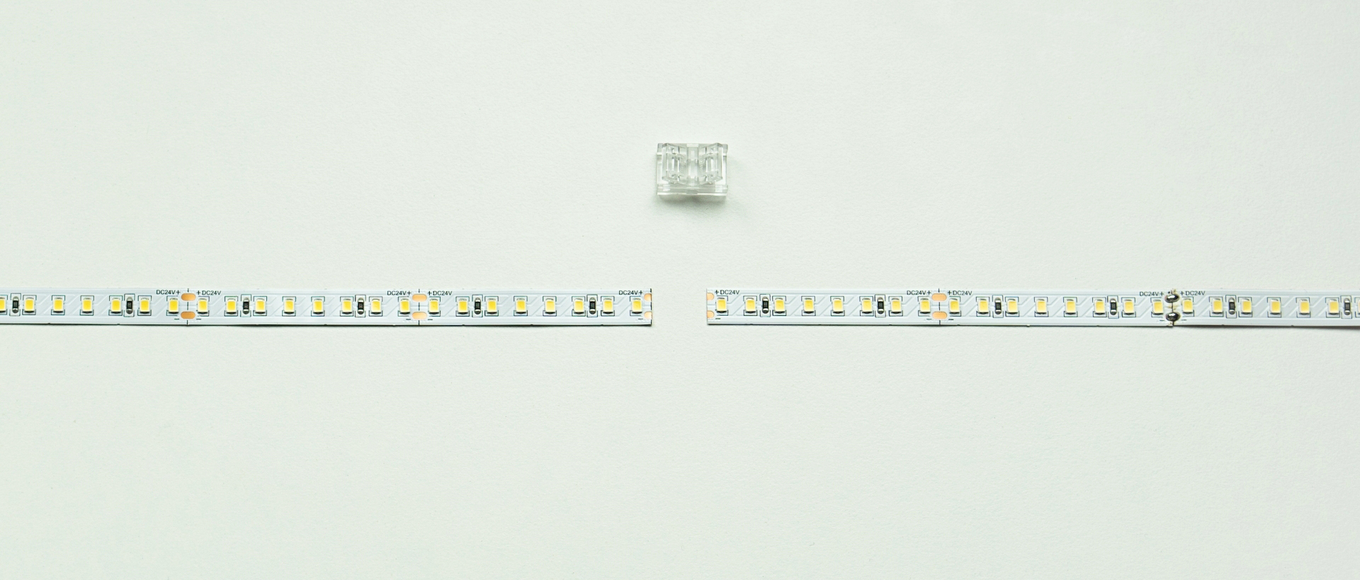 Connection diagram of LED strips using a single-sided connector