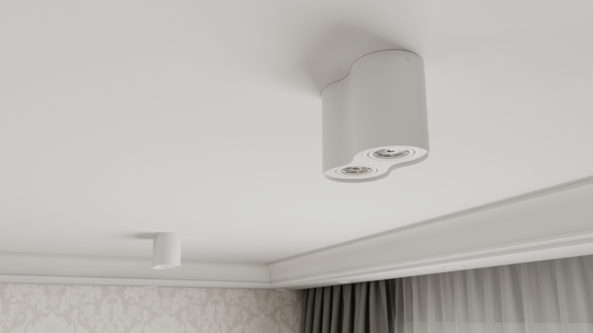 Surface ceiling lamp white