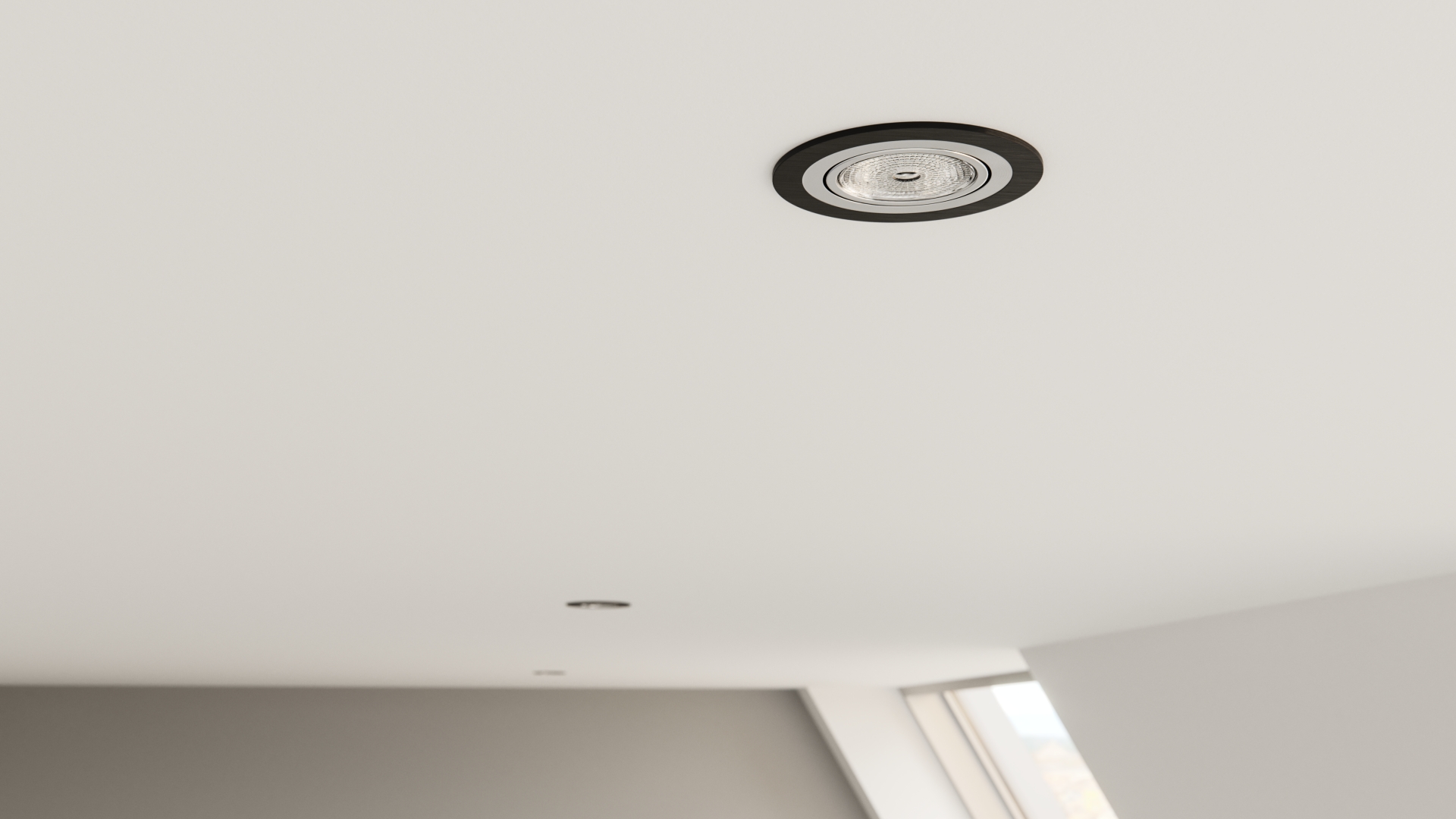 Brushed ceiling fixture